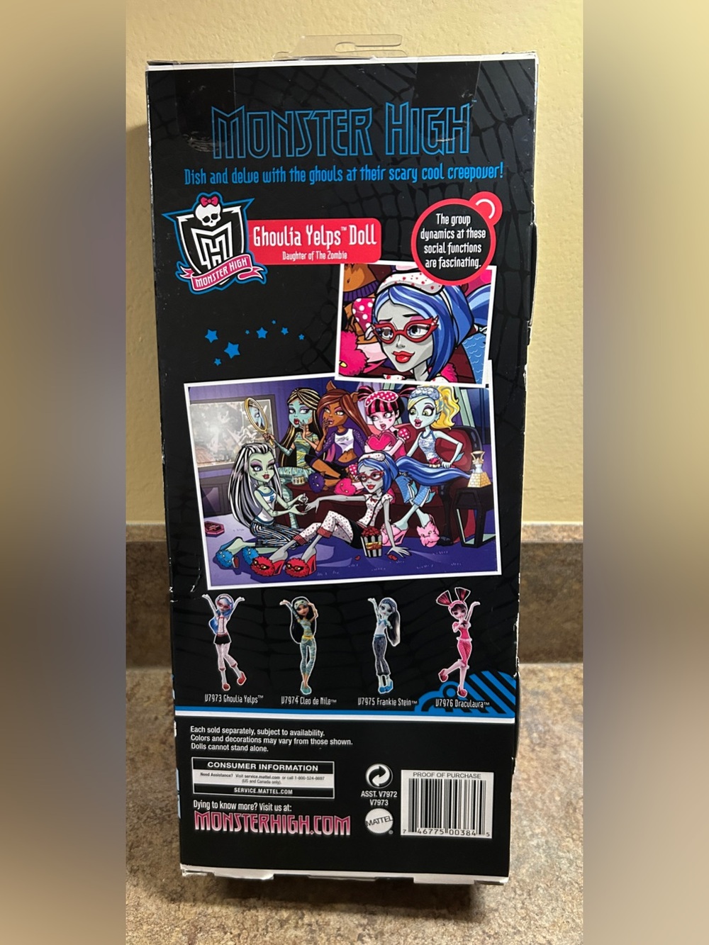 Monster High Ghoulia Yelps “DEAD TIRED” Doll- NIB - Picture 4 of 6